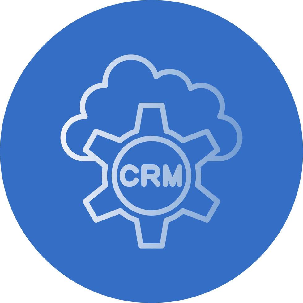 CRM-Vektor-Icon-Design vektor