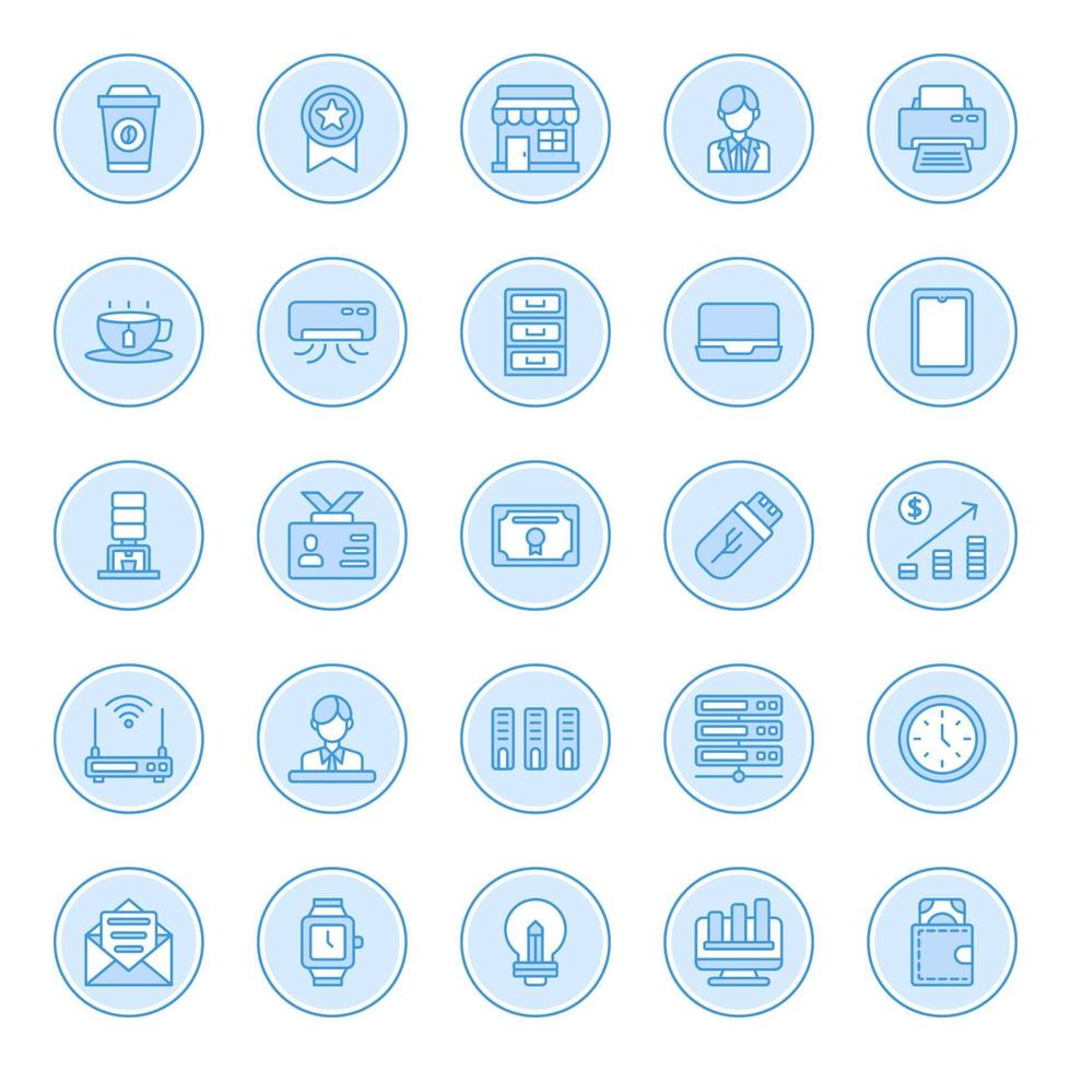 Arbeitsbereich Icon Pack vektor