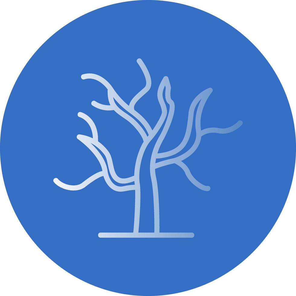 trockenes Baum-Vektor-Icon-Design vektor