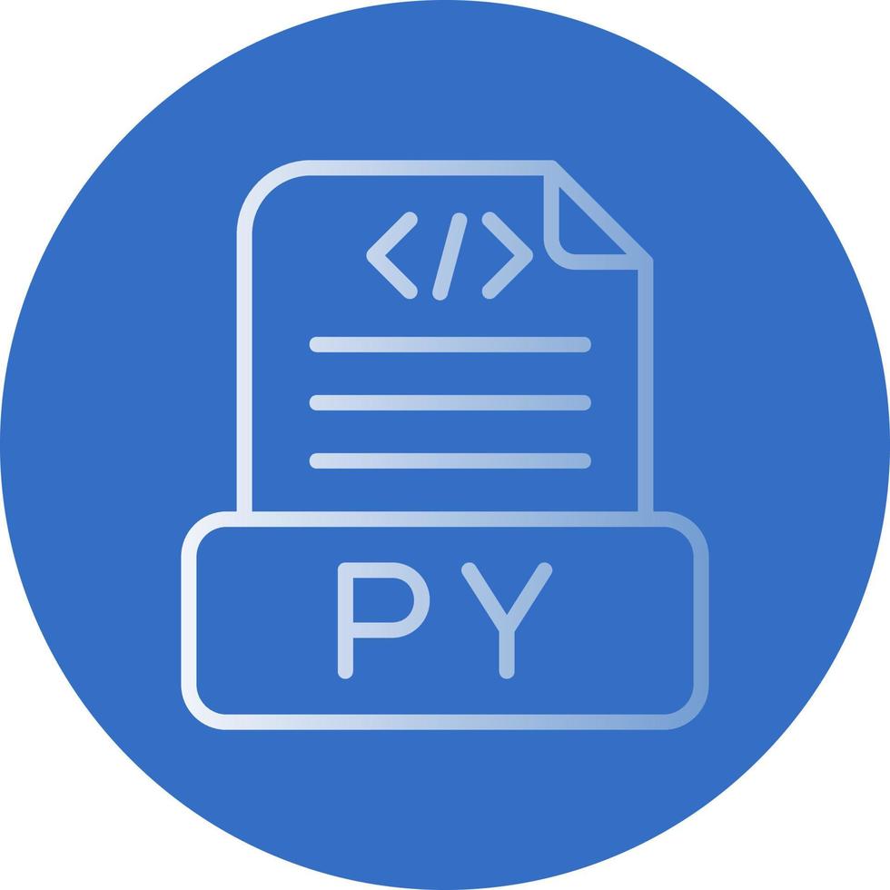 Python-Datei-Vektor-Icon-Design vektor