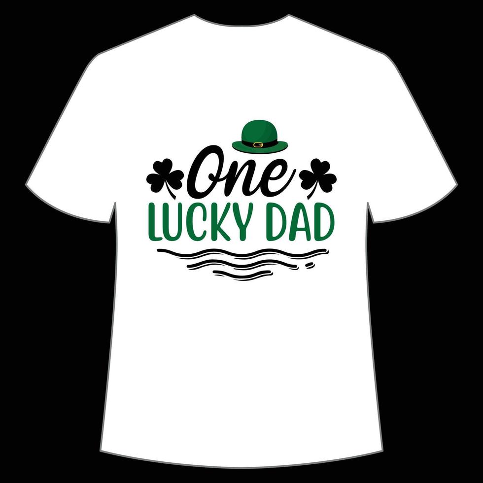 ett tur- pappa, st. Patricks dag skjorta skriva ut mall, tur- behag, irländska, alla har en liten tur typografi design vektor