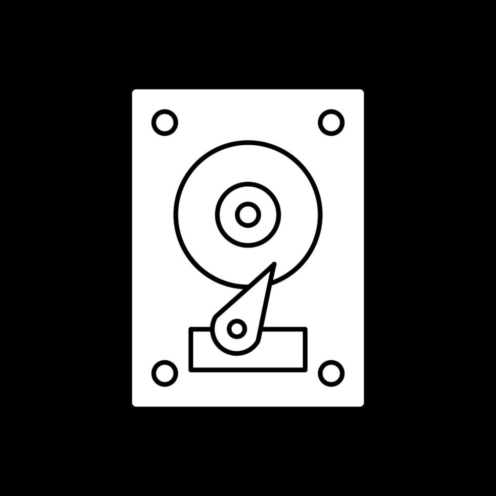 Festplatten-Vektor-Icon-Design vektor