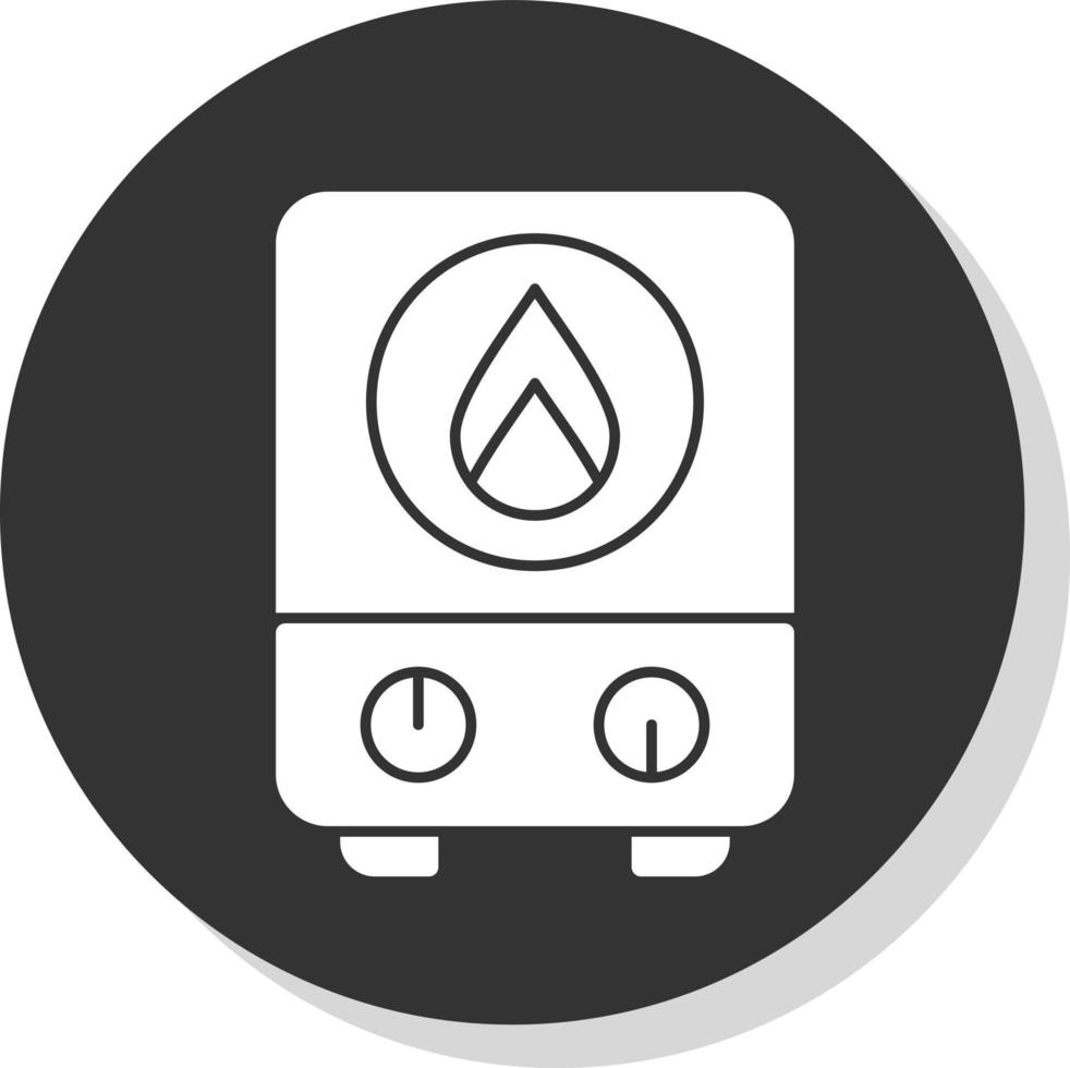 Warmwasserbereiter-Vektor-Icon-Design vektor