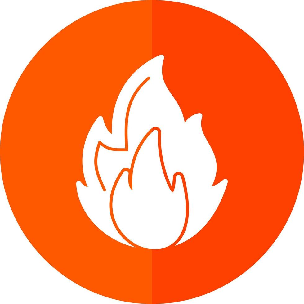 Flamme-Vektor-Icon-Design vektor