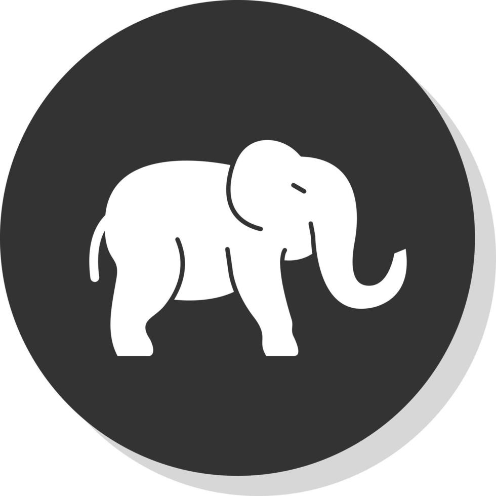 Elefant-Vektor-Icon-Design vektor