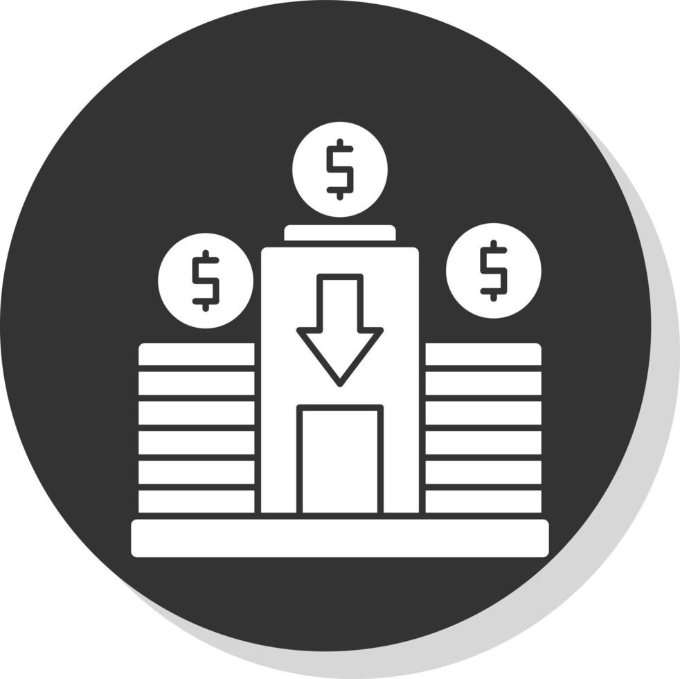 Design von Vektorsymbolen für Investitionen vektor