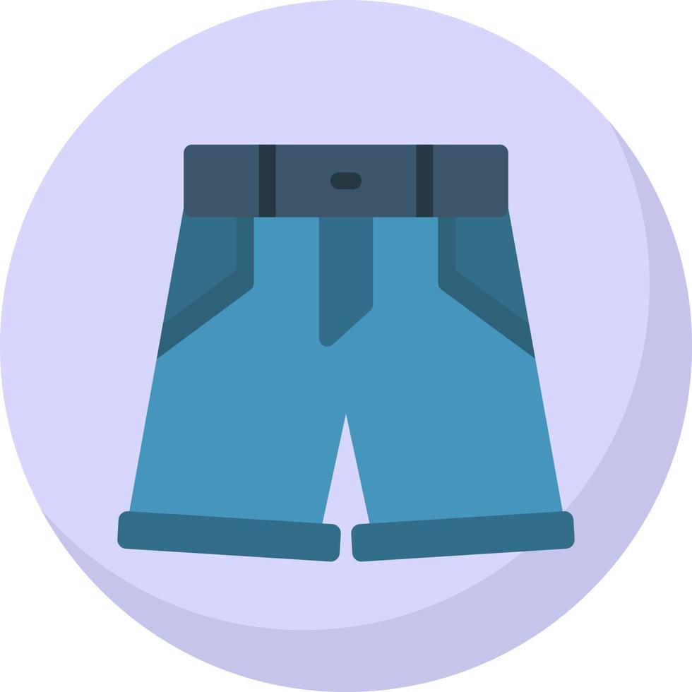 Denim-Shorts-Vektor-Icon-Design vektor