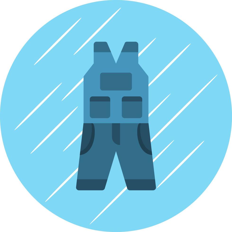 Overall Kleidung Vektor Icon Design