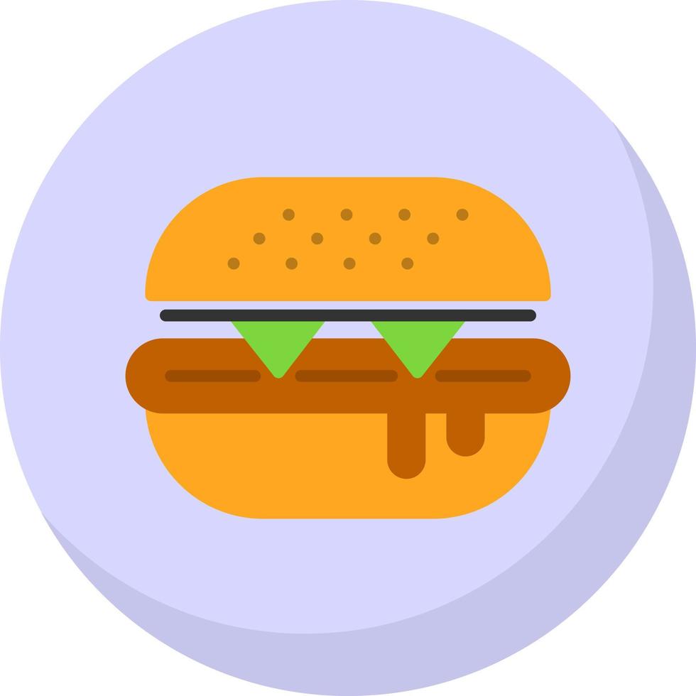 Burger-Vektor-Icon-Design vektor