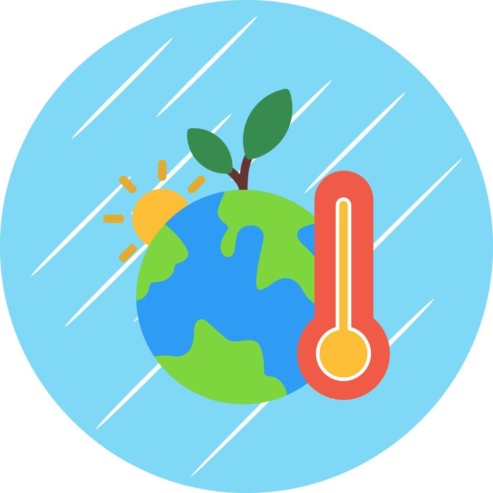 Klimawandel-Vektor-Icon-Design vektor