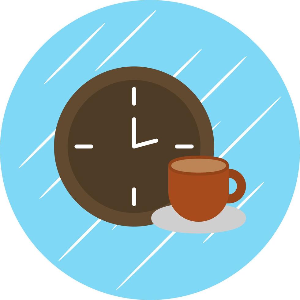 Kaffeepause-Vektor-Icon-Design vektor