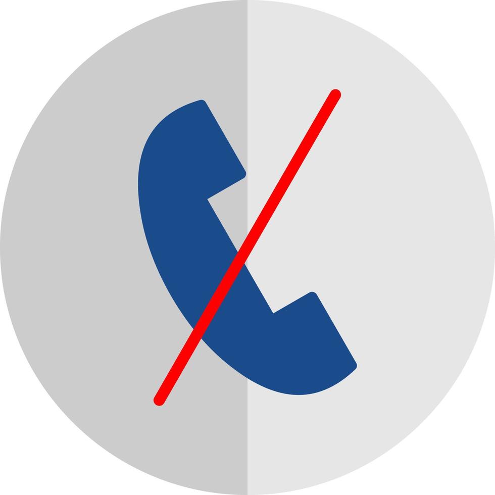 Telefon Slash-Vektor-Icon-Design vektor