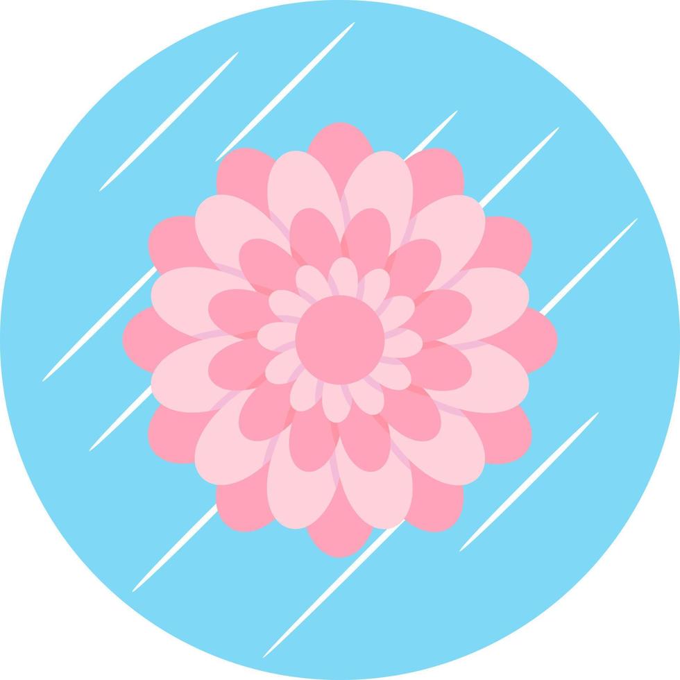 Chrysanthemen-Vektor-Icon-Design vektor