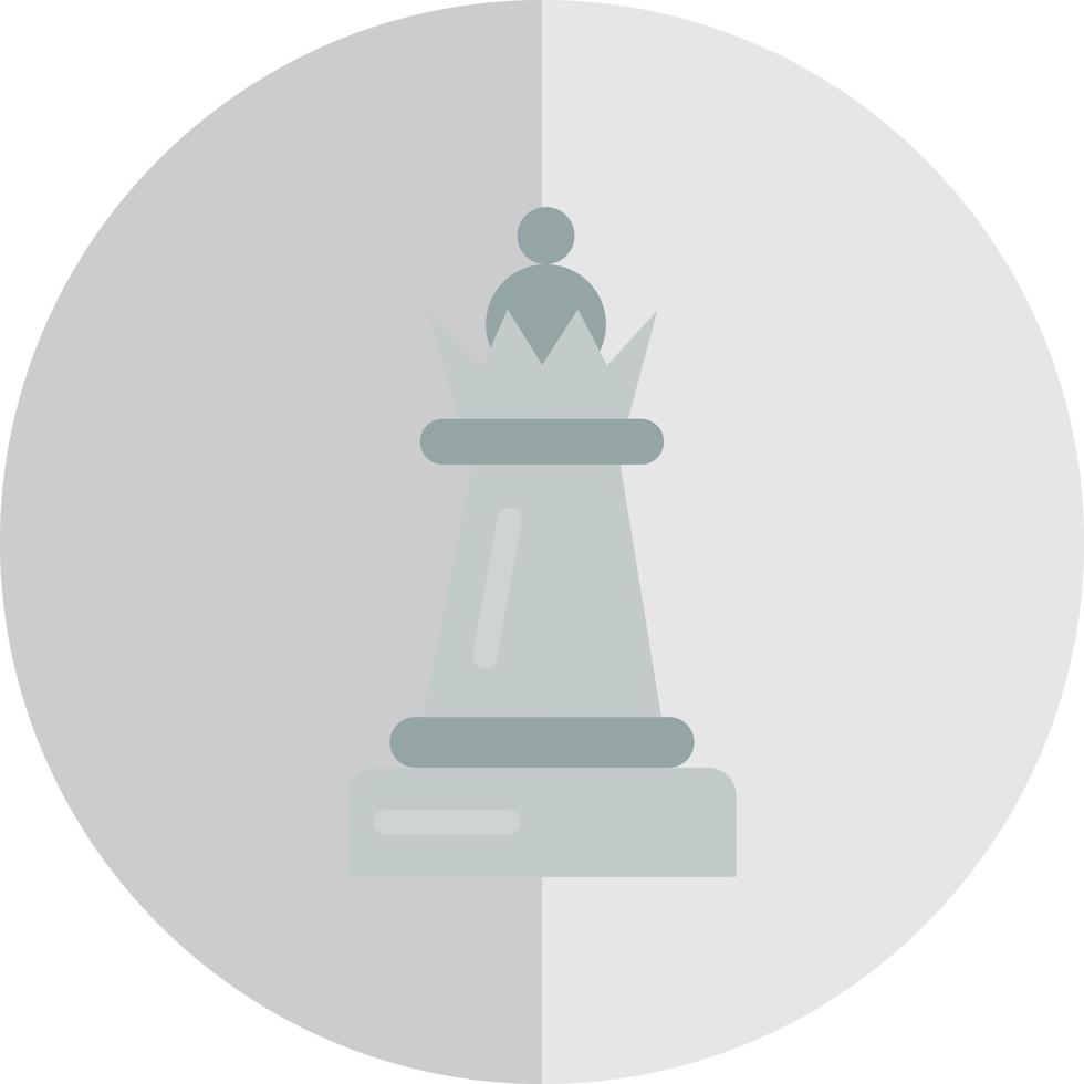 schack drottning vektor ikon design