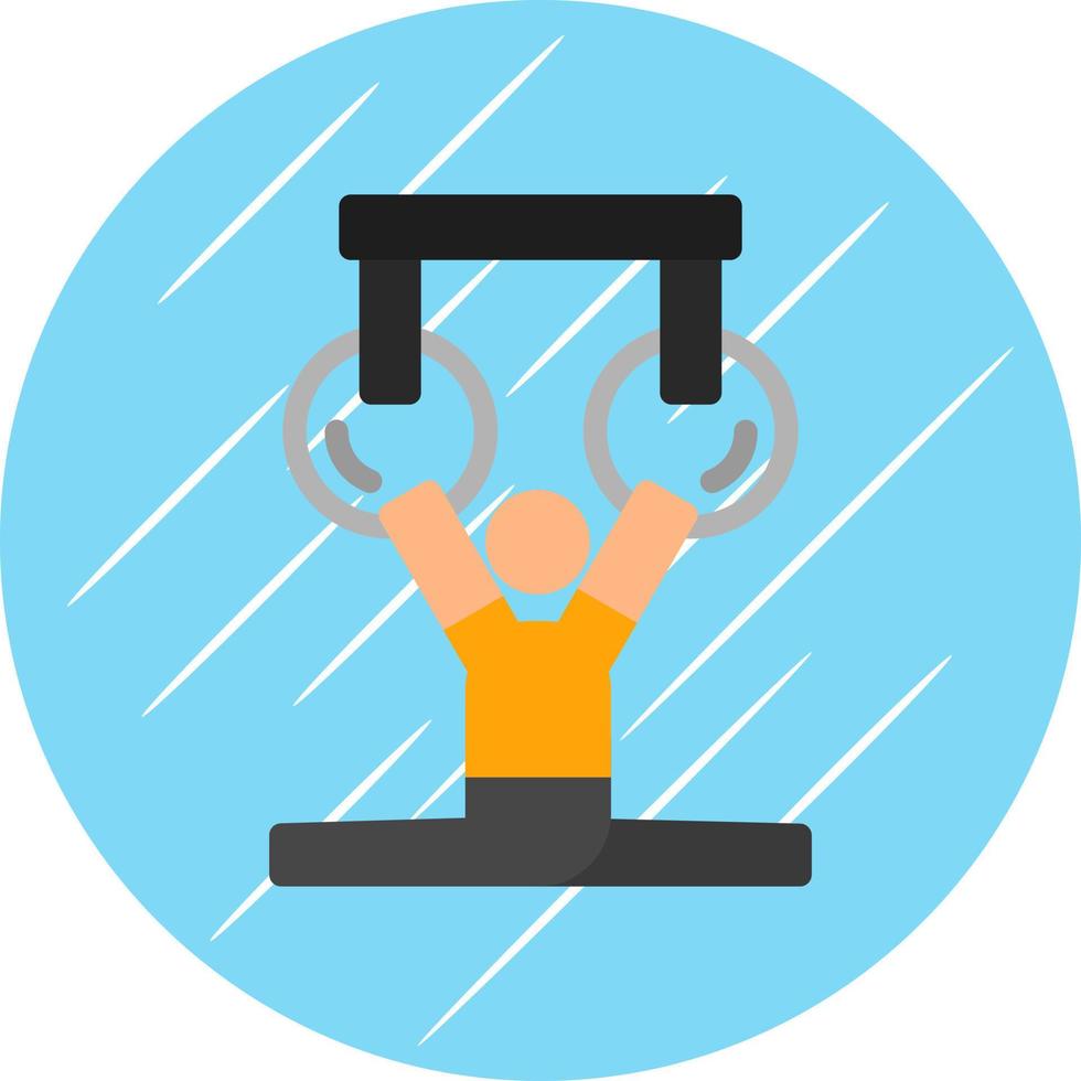 Gymnastik-Vektor-Icon-Design vektor