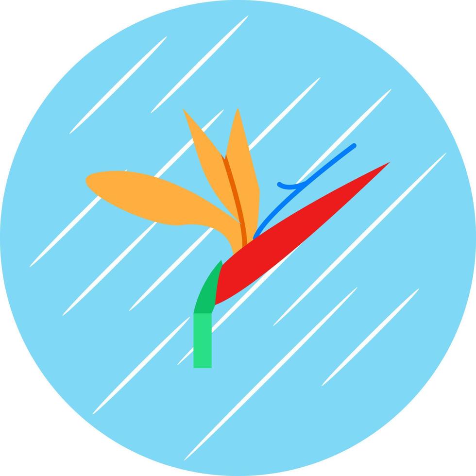 Paradiesvogel-Vektor-Icon-Design vektor