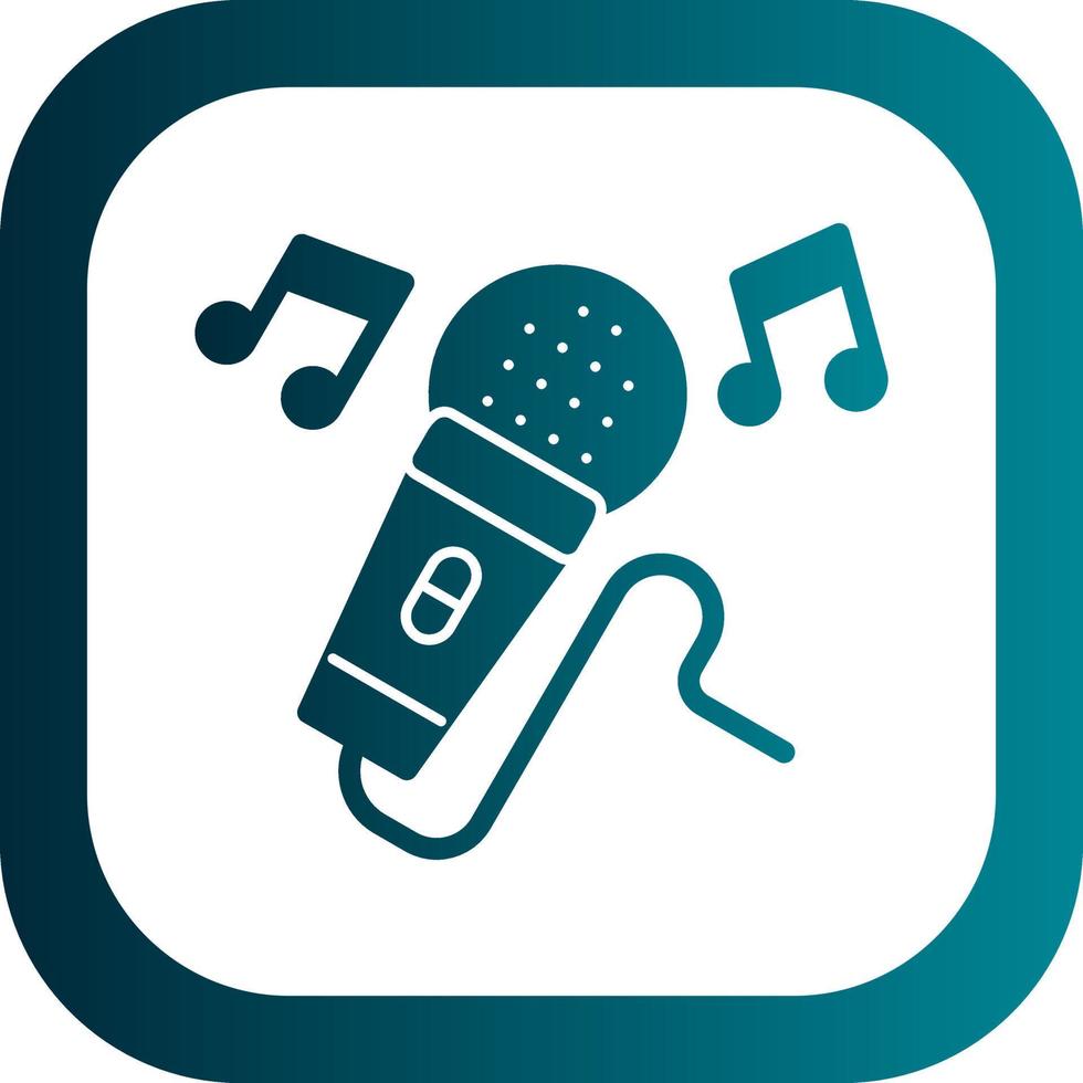 Karaoke-Vektor-Icon-Design vektor