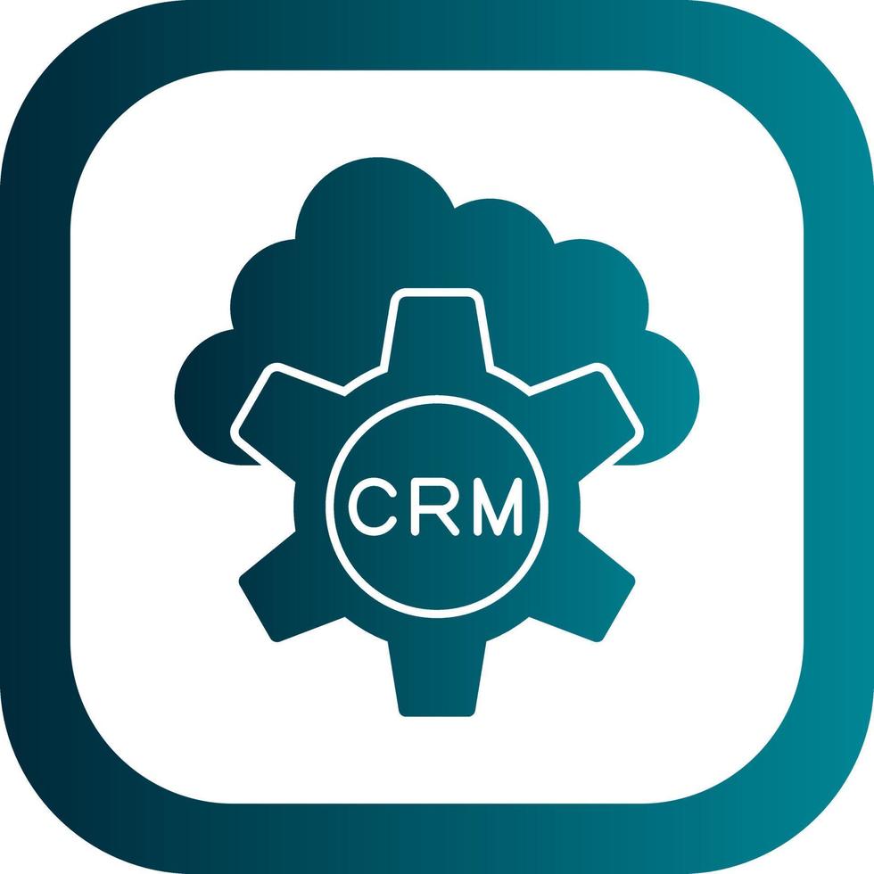 CRM-Vektor-Icon-Design vektor