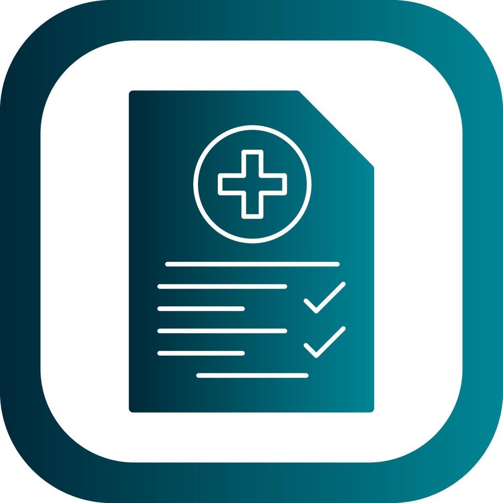 Patienten-Checklisten-Vektor-Icon-Design vektor