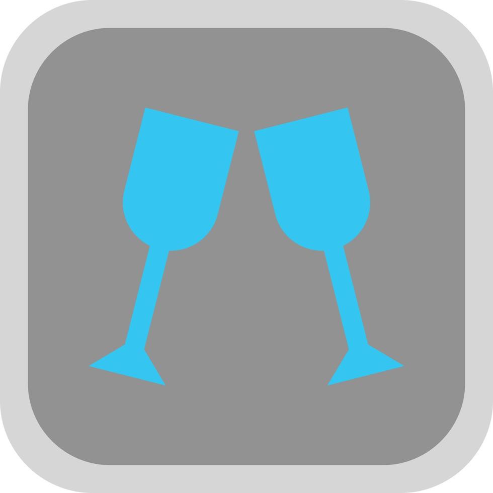 Glas-Prost-Vektor-Icon-Design vektor