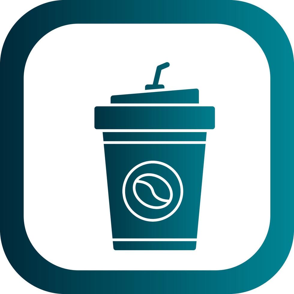 Kaffee zum Mitnehmen Vektor-Icon-Design vektor