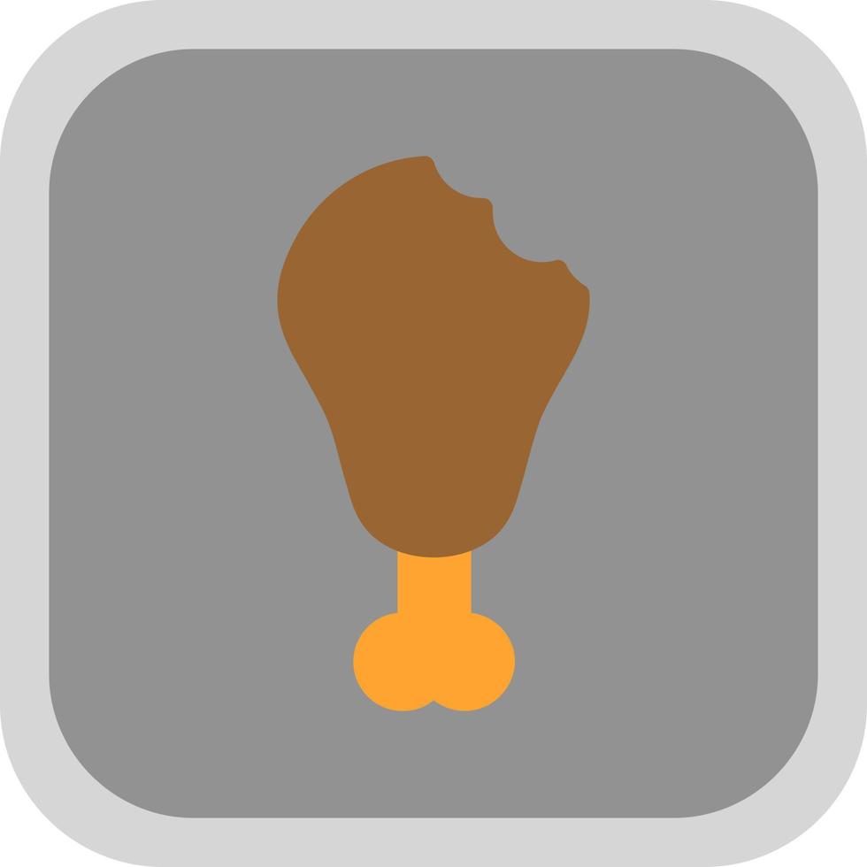 Drumstick-Biss-Vektor-Icon-Design vektor