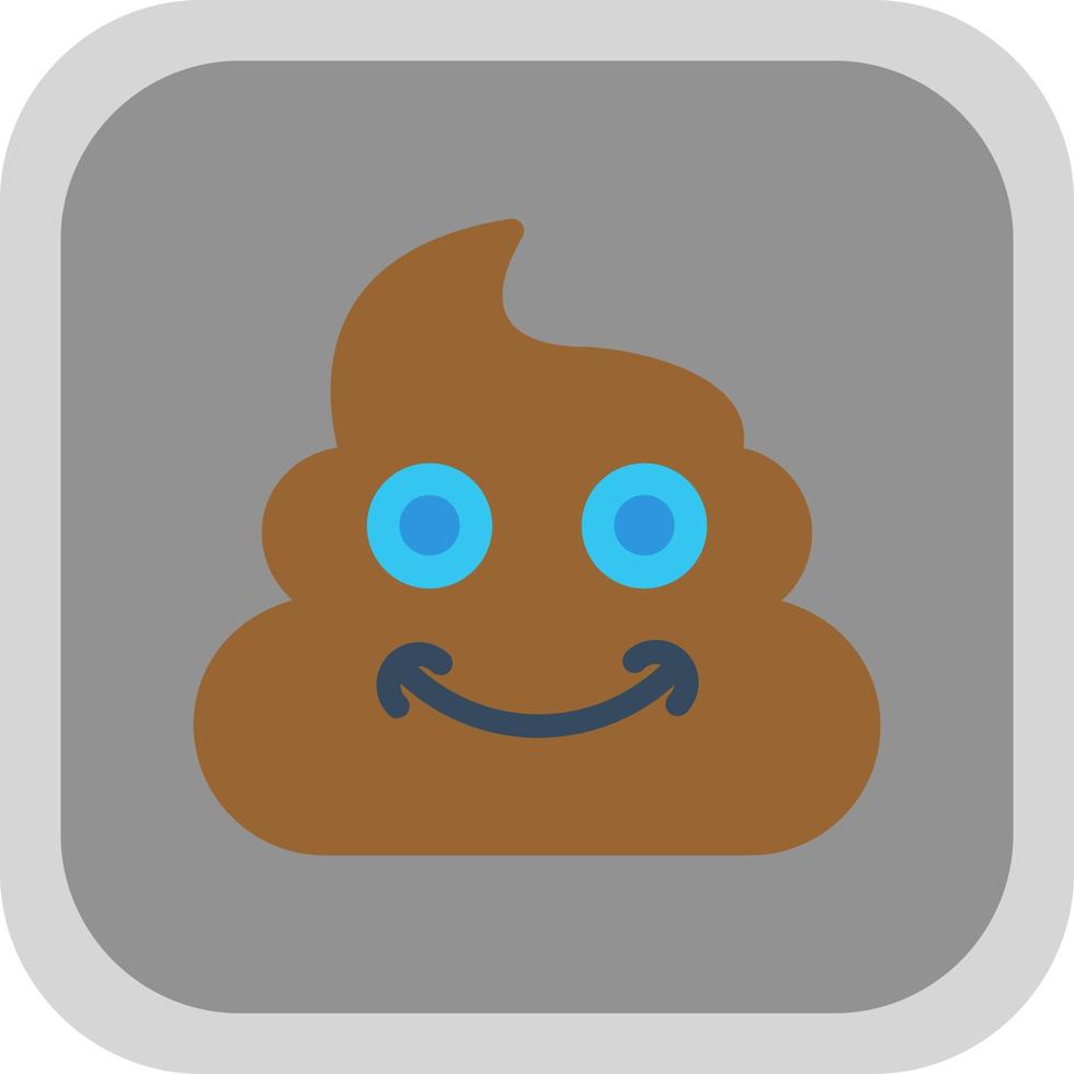 Poop-Vektor-Icon-Design vektor