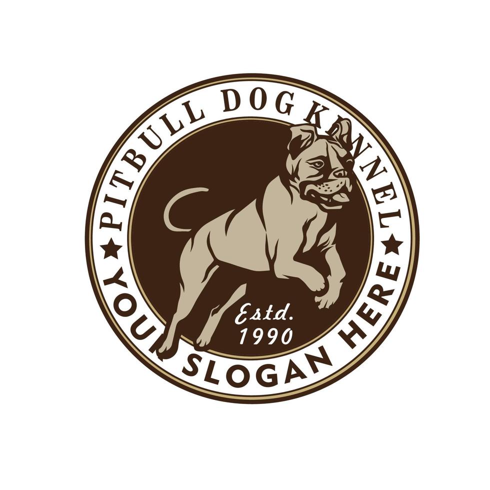 bulldogg logotyp vektor illustration