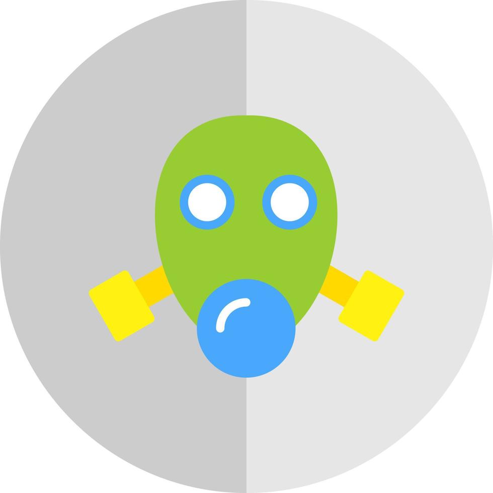 Gasmasken-Vektor-Icon-Design vektor