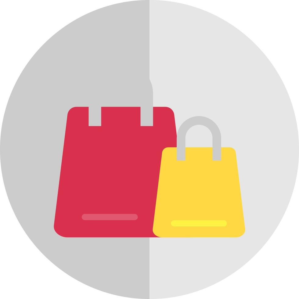 Einkaufstaschen-Vektor-Icon-Design vektor