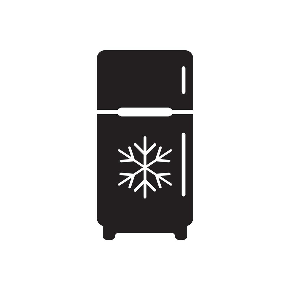 Kühlschrank Symbol, Logo isoliert auf Weiß Hintergrund vektor
