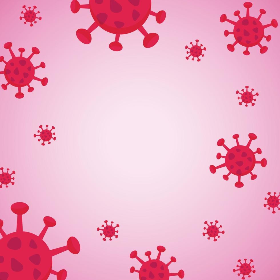 platt vektorvirus konceptillustration. vektor