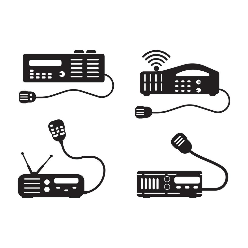 handhållen transceiver ikon, vektor illustration design mall