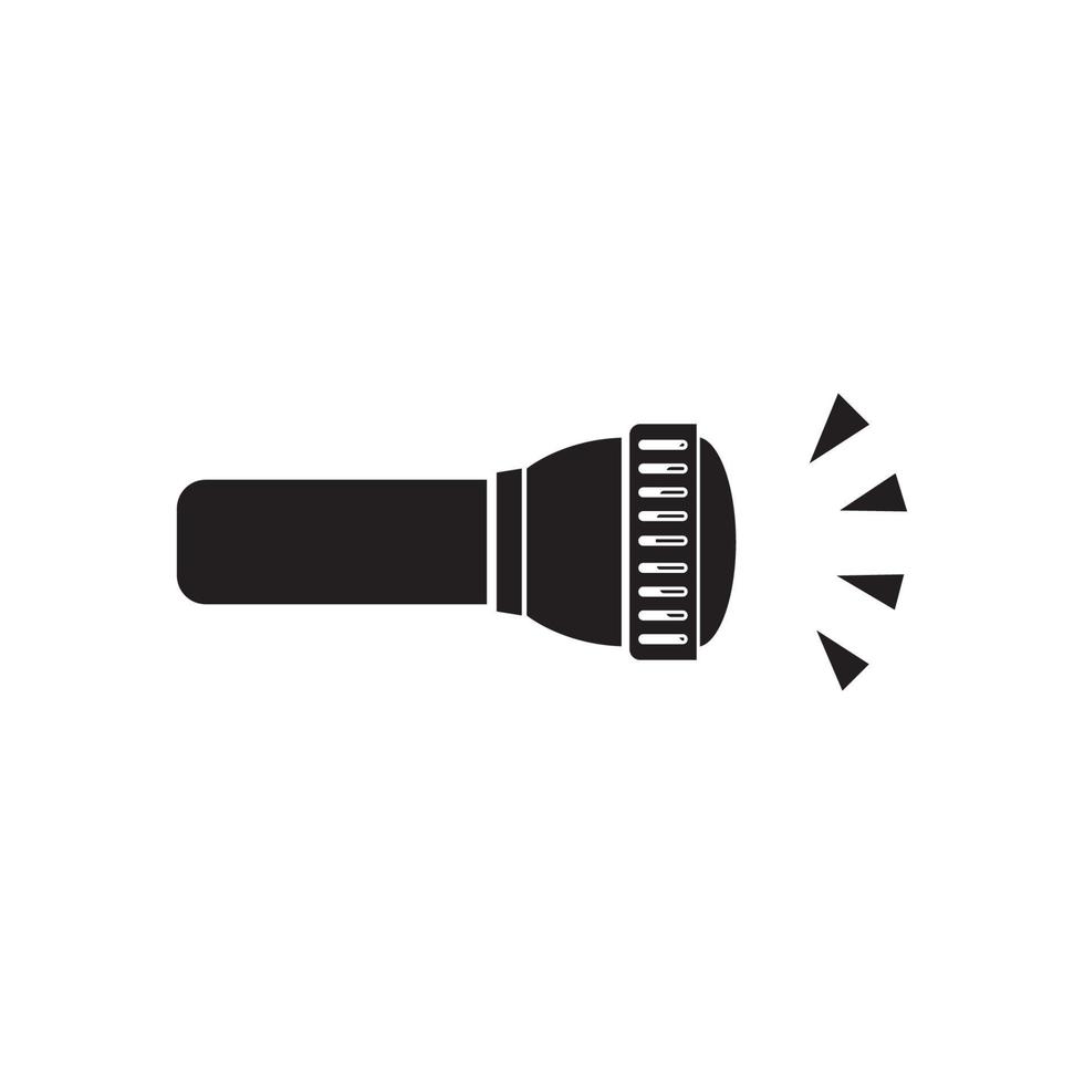 Taschenlampe Symbol Vektor Illustration Design