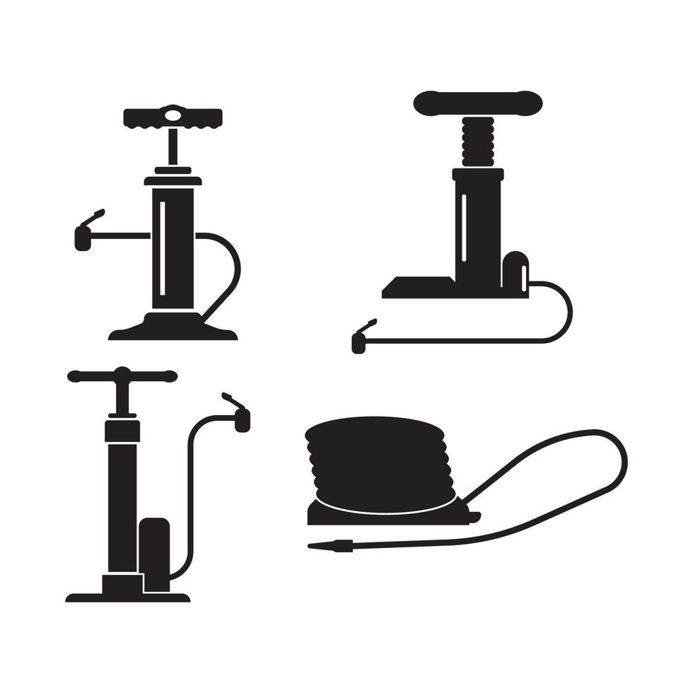 luft pump och kompressor ikon, logotyp vektor illustration design mall.