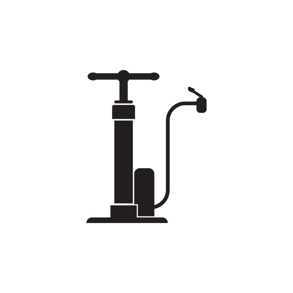 Luft Pumpe und Kompressor Symbol, Logo Vektor Illustration Design Vorlage.