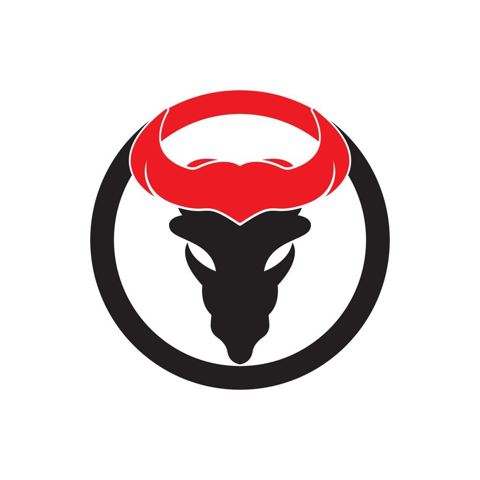 Stier Kopf Logo Vektor Symbol Illustration Design