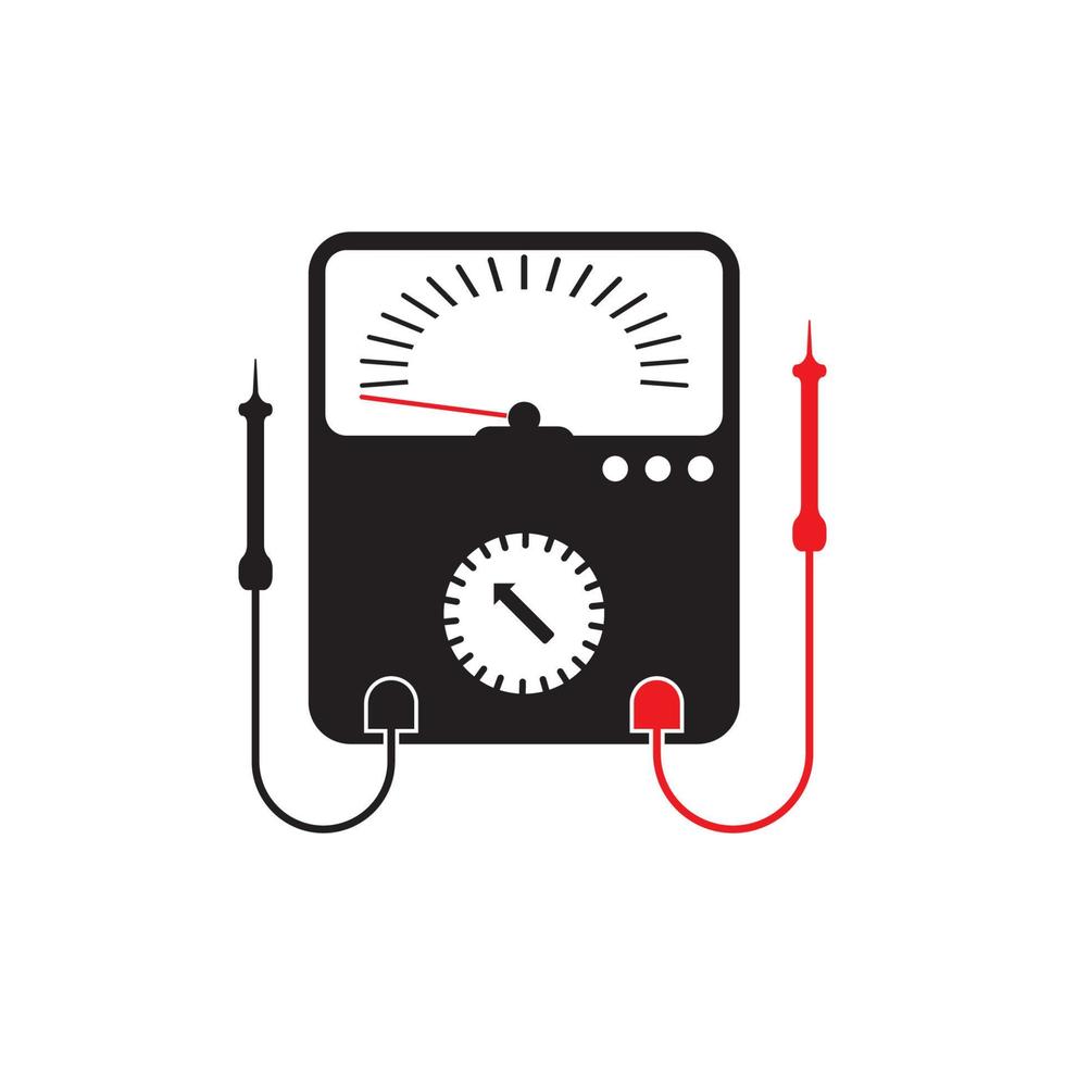 Stromspannung Prüfer Symbol, Vektor Illustration Design Vorlage