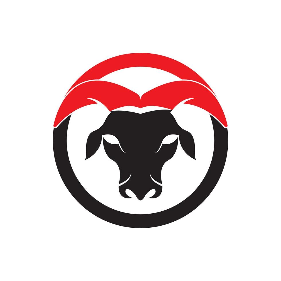 Stier Kopf Logo Vektor Symbol Illustration Design