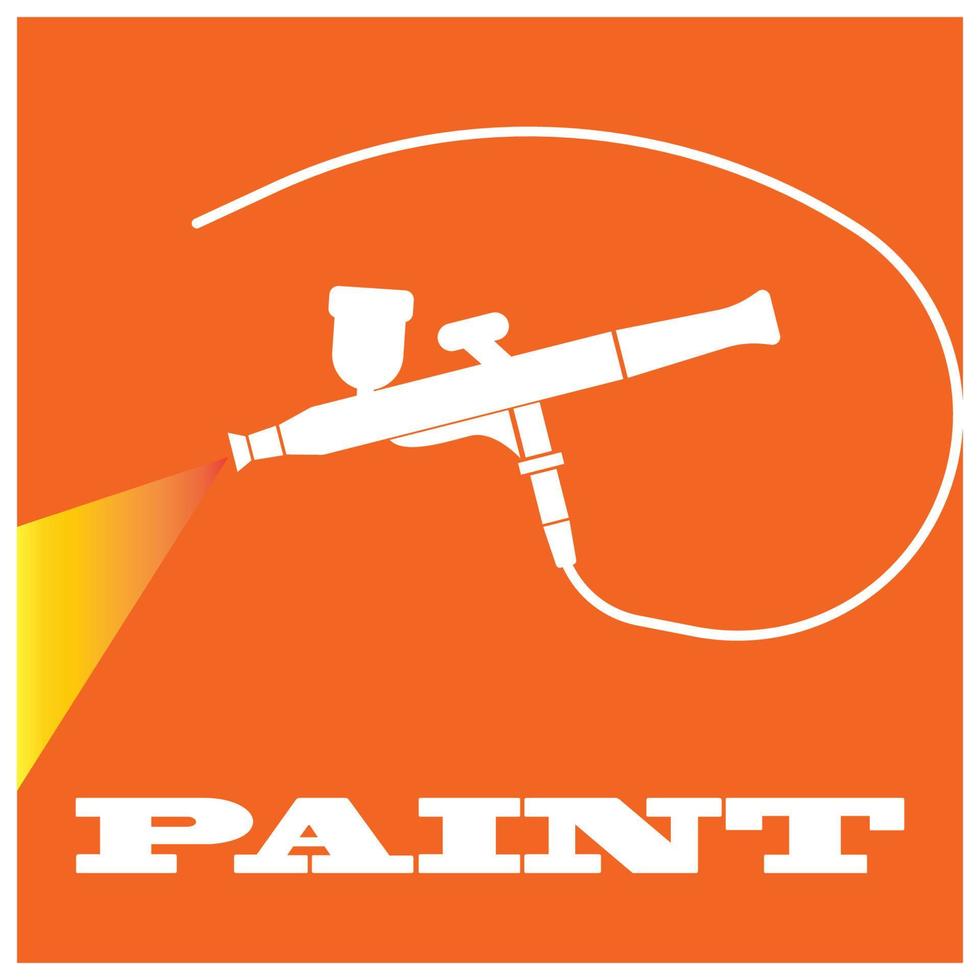 sprühen Pistole, Symbol Logo Vektor Illustration Design