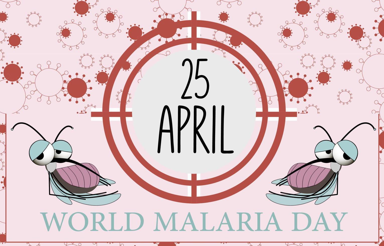 värld malaria dag vektor, illustration av malaria, och de värld för design värld malaria dag.vektor baner och affisch design. vektor