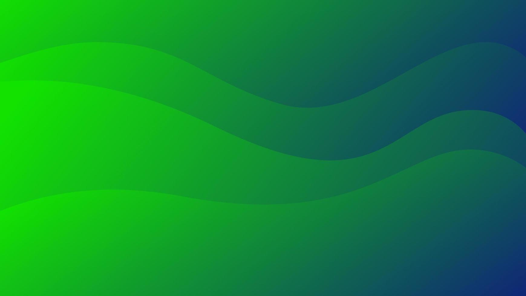 grön Vinka flytande abstrakt bakgrund. med en modern lutning tema, vektor