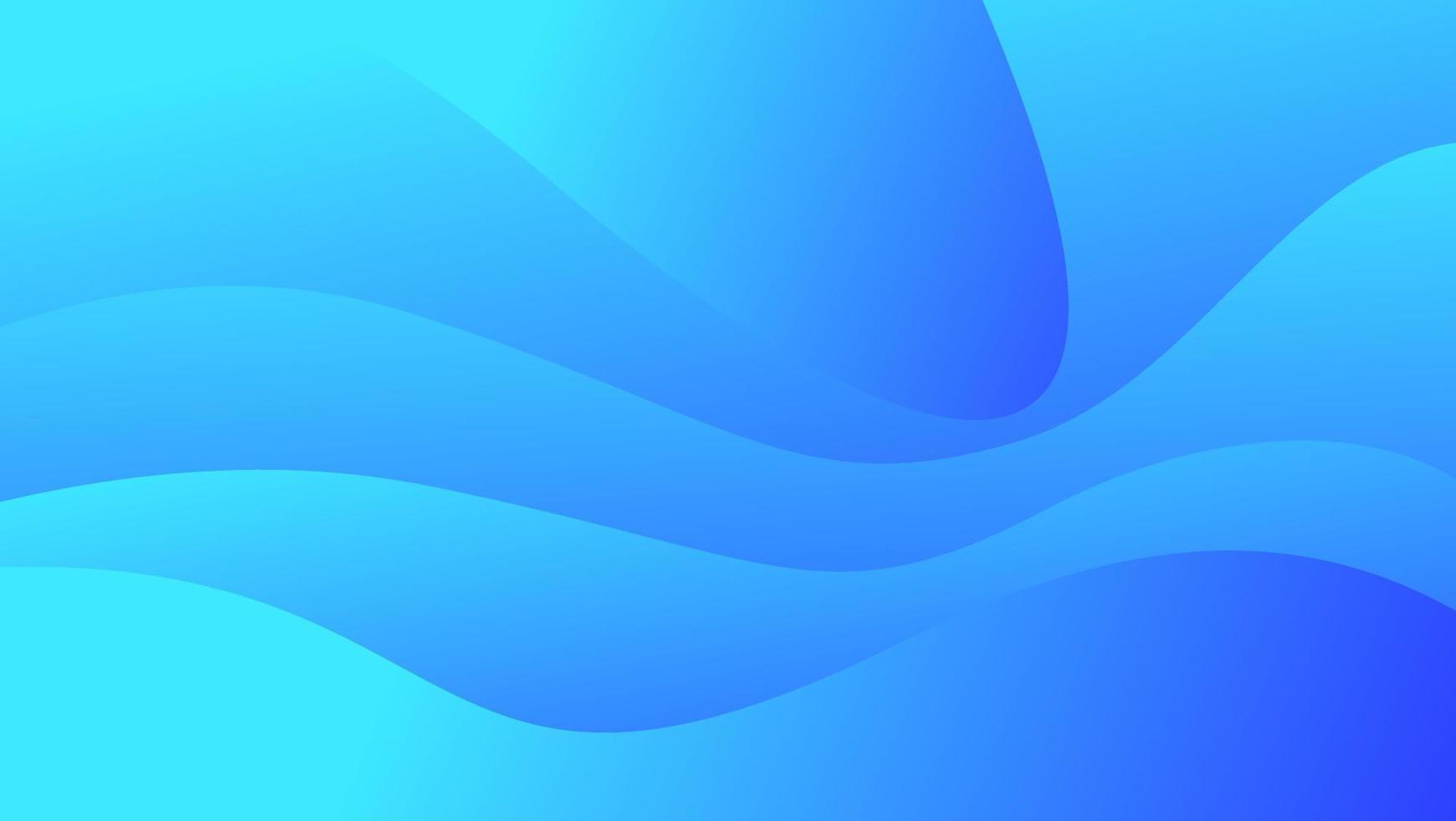 abstrakt Flüssigkeit Welle auf Gradient Blau Hintergrund, zum Banner, Netz Hintergrund, Poster vektor