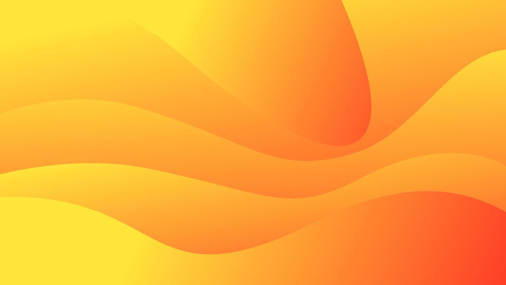 modern Flüssigkeit Welle abstrakt Hintergrund Gradient mit Gelb Farbe vektor