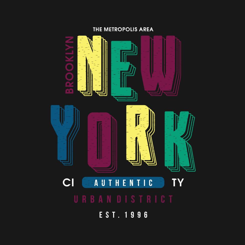 Neu York Stadt Grafik Typografie Vektor drucken