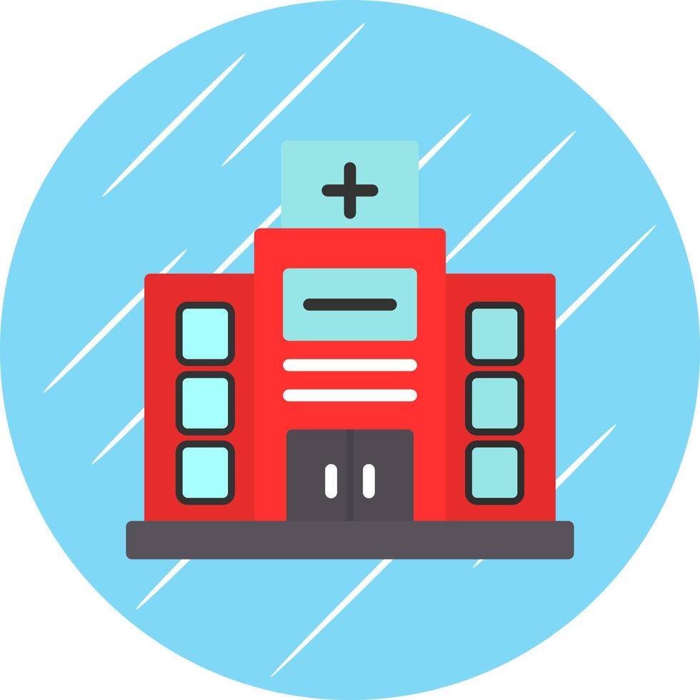 Krankenhaus-Vektor-Icon-Design vektor
