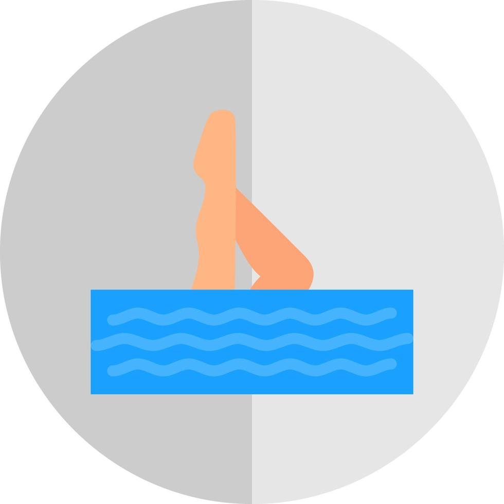 Synchronschwimmen-Vektor-Icon-Design vektor