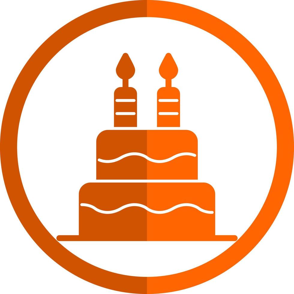 Kuchen-Vektor-Icon-Design vektor