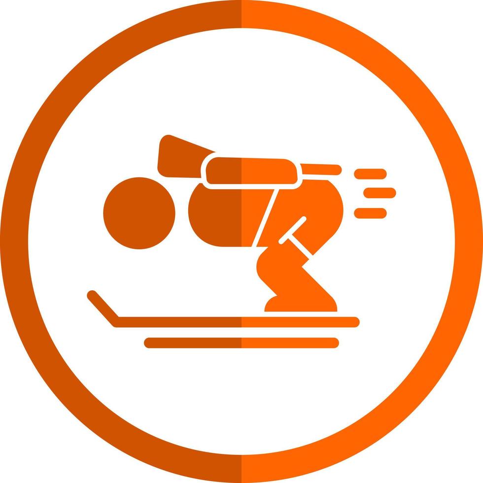 Biathlon-Vektor-Icon-Design vektor