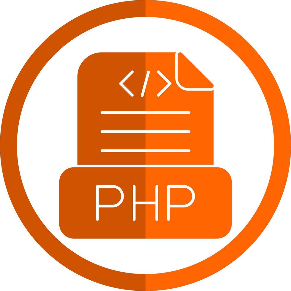 php-Datei-Vektor-Icon-Design vektor